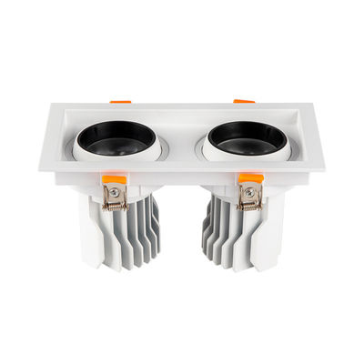 Qualität  aluminum ROHS Dimmable Led Grille Spotlight Double Head 3W 5W usine